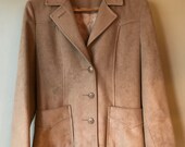 Vintage Ladies Coat - New England Mackintosh - Tan Woman 39 s Coat - Vintage Size 10 - Buttoned Coat - Lined Coat - Winter Coat - ILGWU - USA