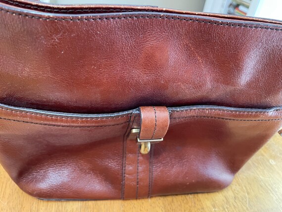 Vintage Etienne Aigner Leather Bag - Brown Leathe… - image 2