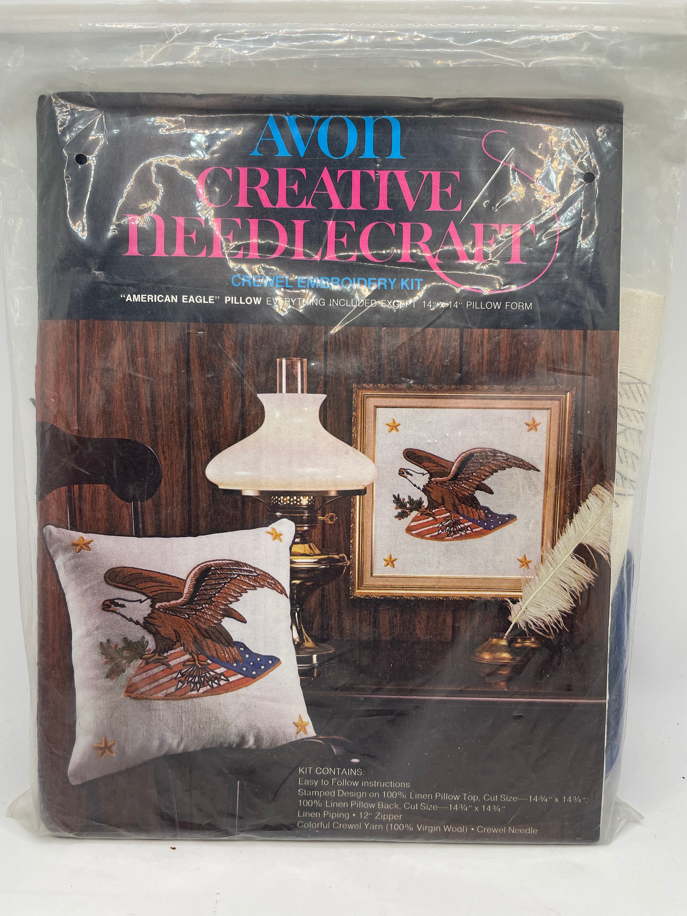Vintage 1981 Dimensions Crewel Kit #1213 Tooth Fairy Pillow 9