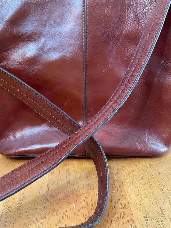 Vintage Etienne Aigner Leather Bag - Brown Leathe… - image 4