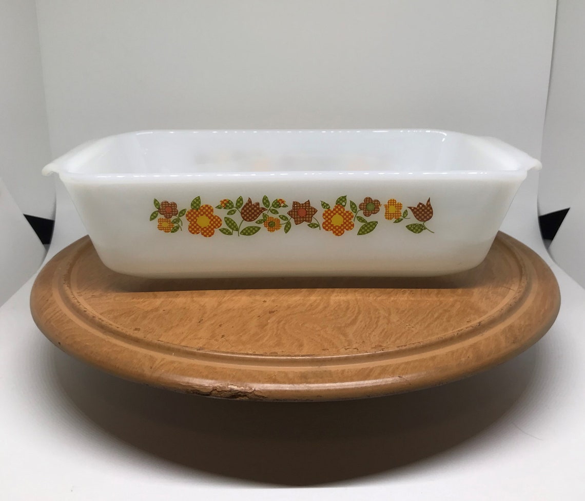 Vintage Fire King Loaf Pan 9 X 5 Inch Loaf Pan Anchor Etsy