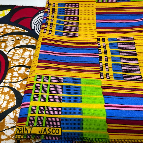 African Fabric Block - Etsy