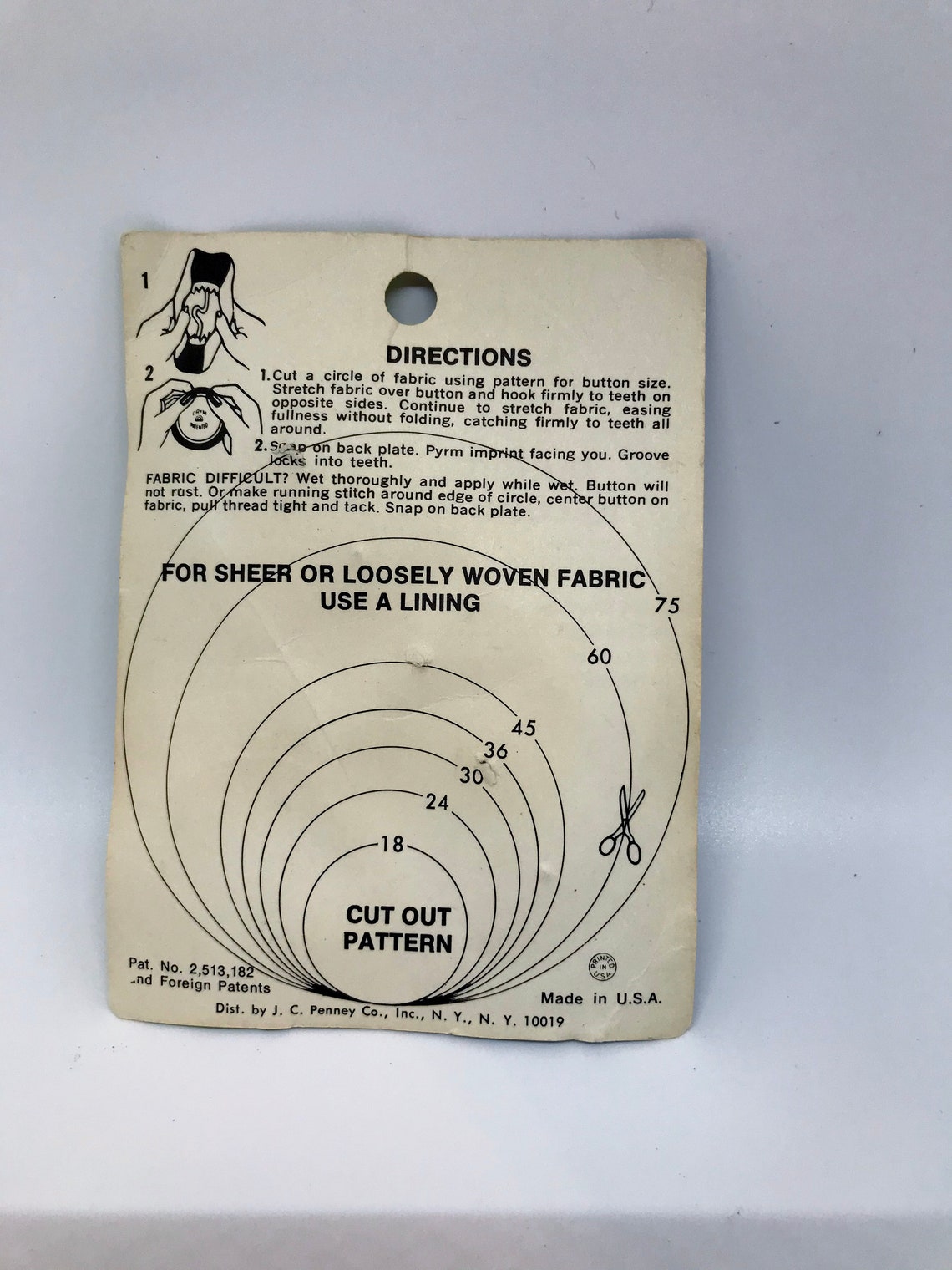 Vintage Prym Buttons to Cover 5 Count Size 24 Size 9/16 Etsy