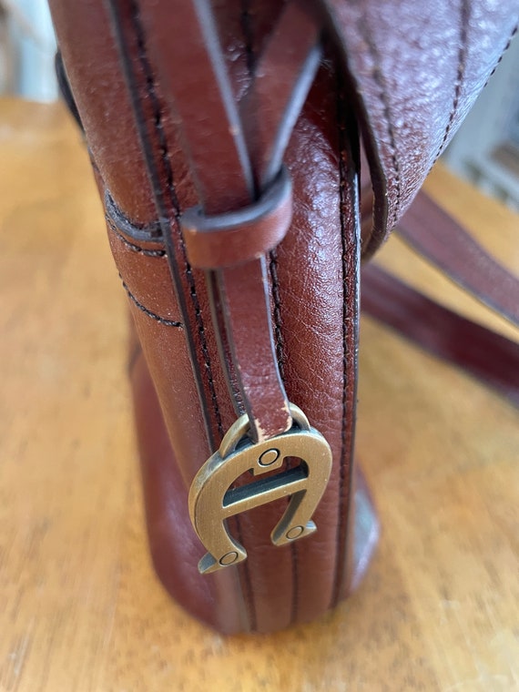 Vintage Etienne Aigner Leather Bag - Brown Leathe… - image 3