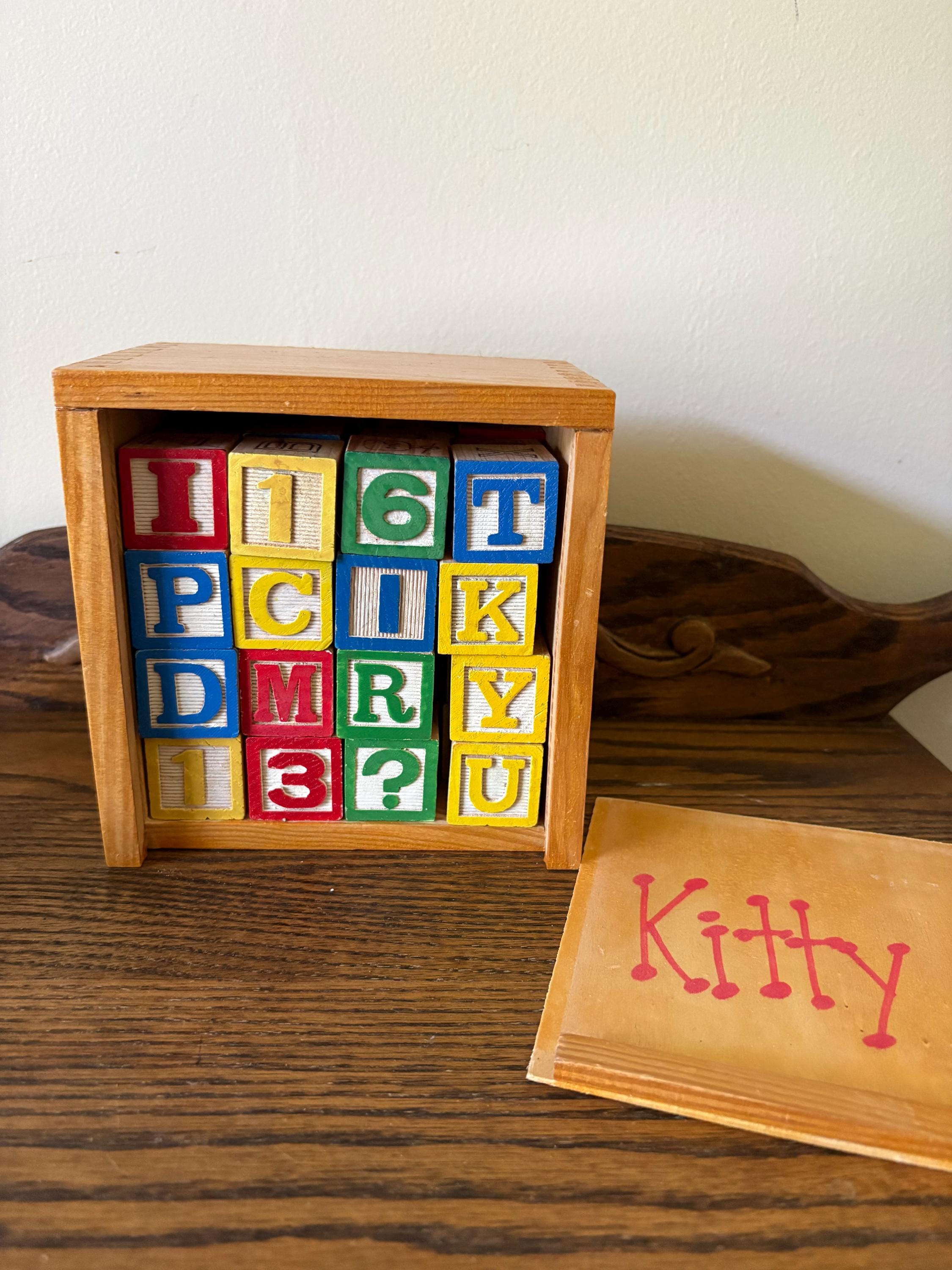 Vintage Childrens Letter Blocks - Etsy