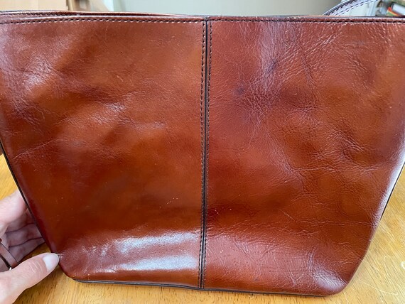 Vintage Etienne Aigner Leather Bag - Brown Leathe… - image 5
