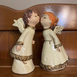 Musical Angels Set of 2 With Seals Hand Made in Japan - Etsy