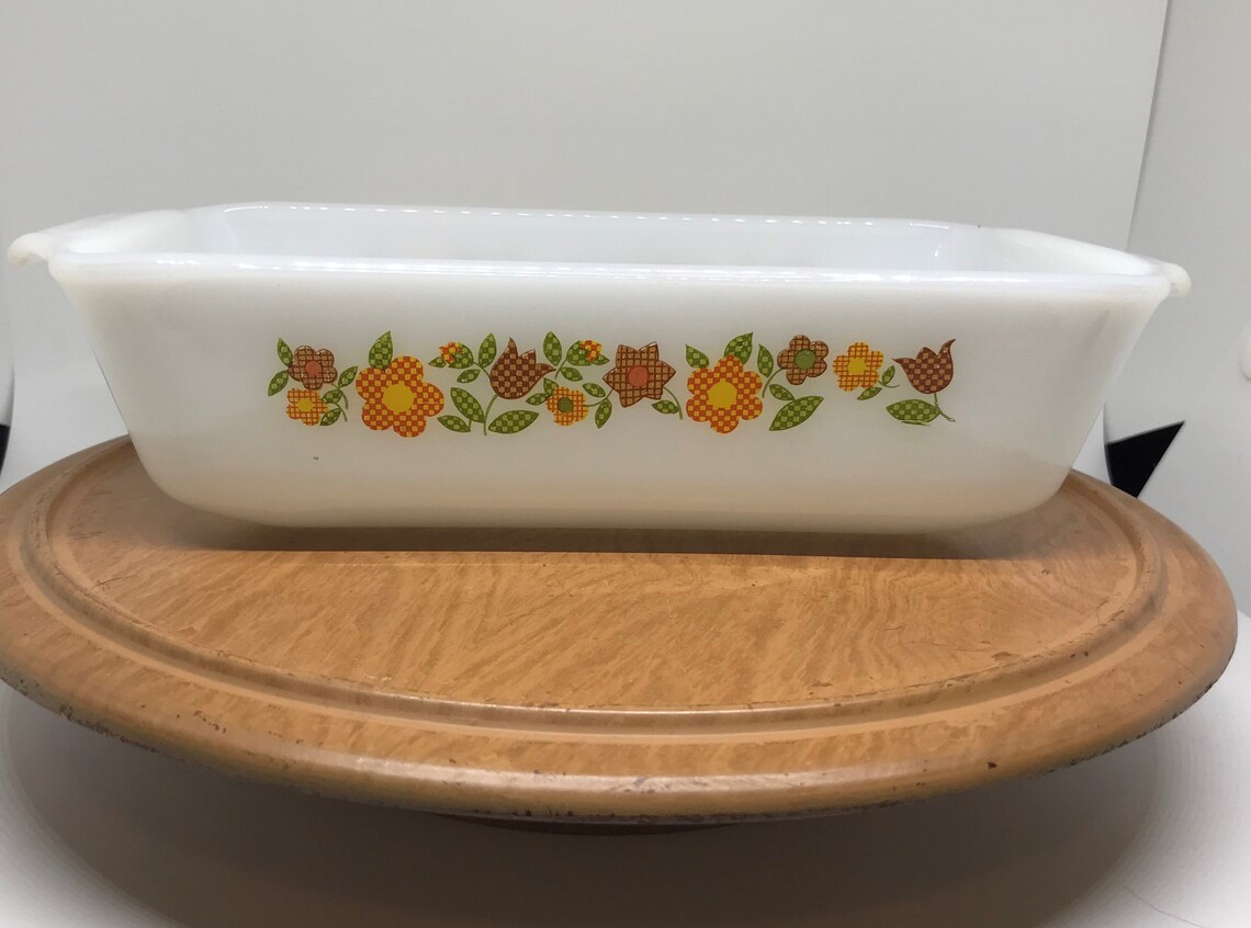 Vintage Fire King Loaf Pan 9 X 5 Inch Loaf Pan Anchor Etsy