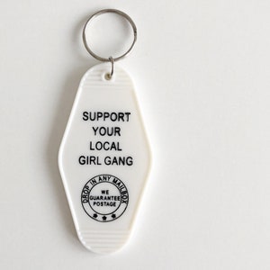 Motel Key Tag | Vintage Style Key Tag | Local Girl Gang Motel Key Tag | Retro Inspired Key Tag | Hotel Key Tag | Motel Keychain