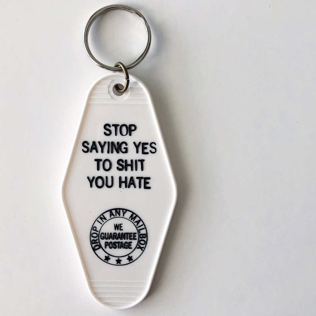 Download Motel Key Tag Vintage Style Key Tag Shit You Hate Key Tag Etsy