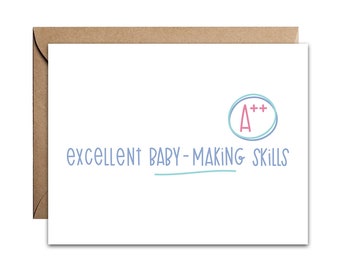 New Baby Card - Baby Shower Card - Funny Card for New Parents