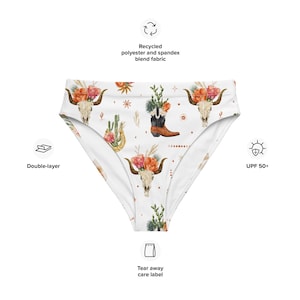 Cowgirl Daydream - Recycled high-waisted bikini bottom | Western | Punchy | bikini | cowboy
