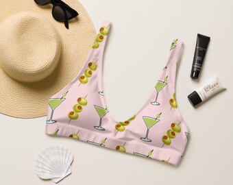 Martini Party - Recycled gefüttertes Bikini-Oberteil