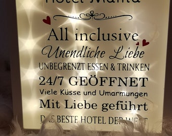 Leuchtrahmen Hotel Mama