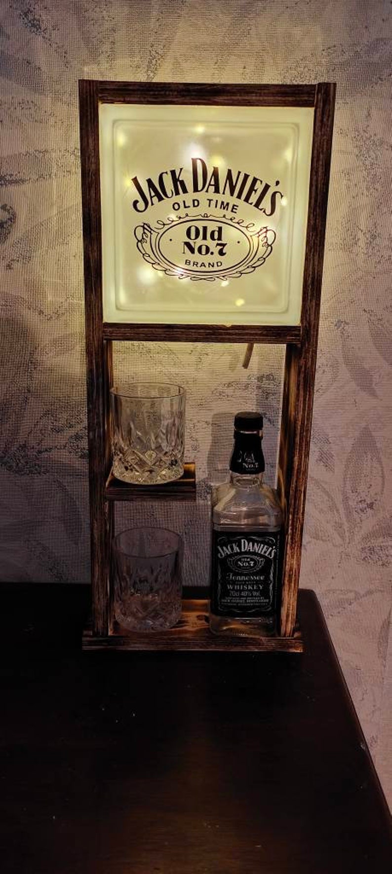 Whisky Lampe und Glas & Flaschenhalter Bild 3