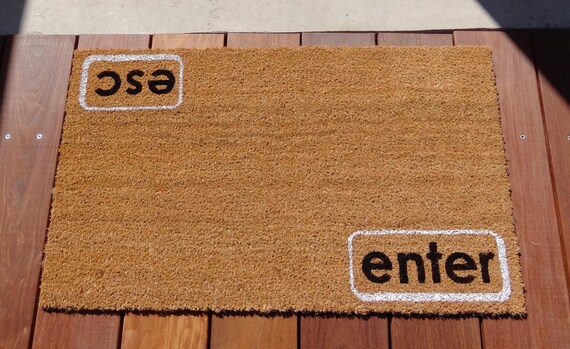 Enter Esc C Door Mat Doormat Perfect Office Doormat