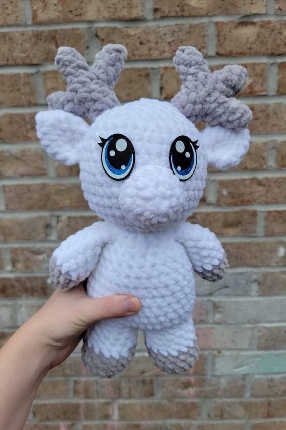 white reindeer plush