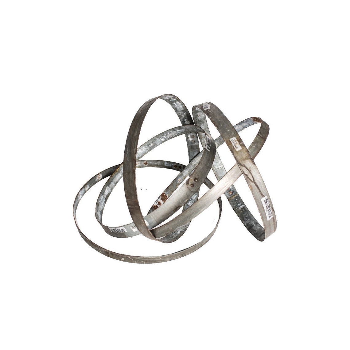 Pack of 6 Steel Wine Barrel Hoops Reclaimed Wine Barrel Etsy