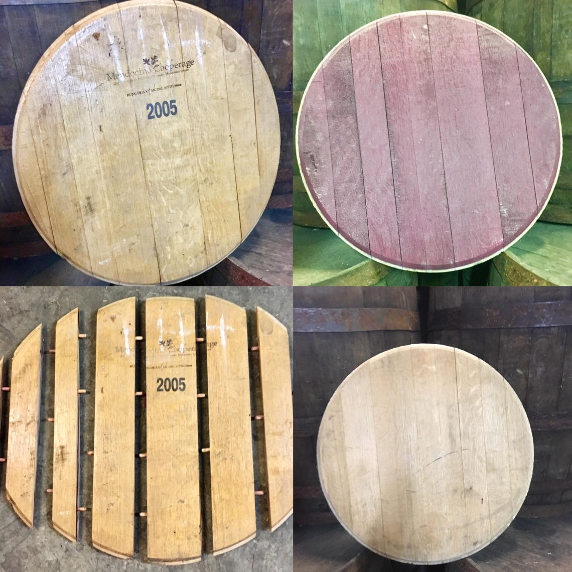 French Oak Red Wine Barrel Head Wine Barrel Lid Wine Etsy