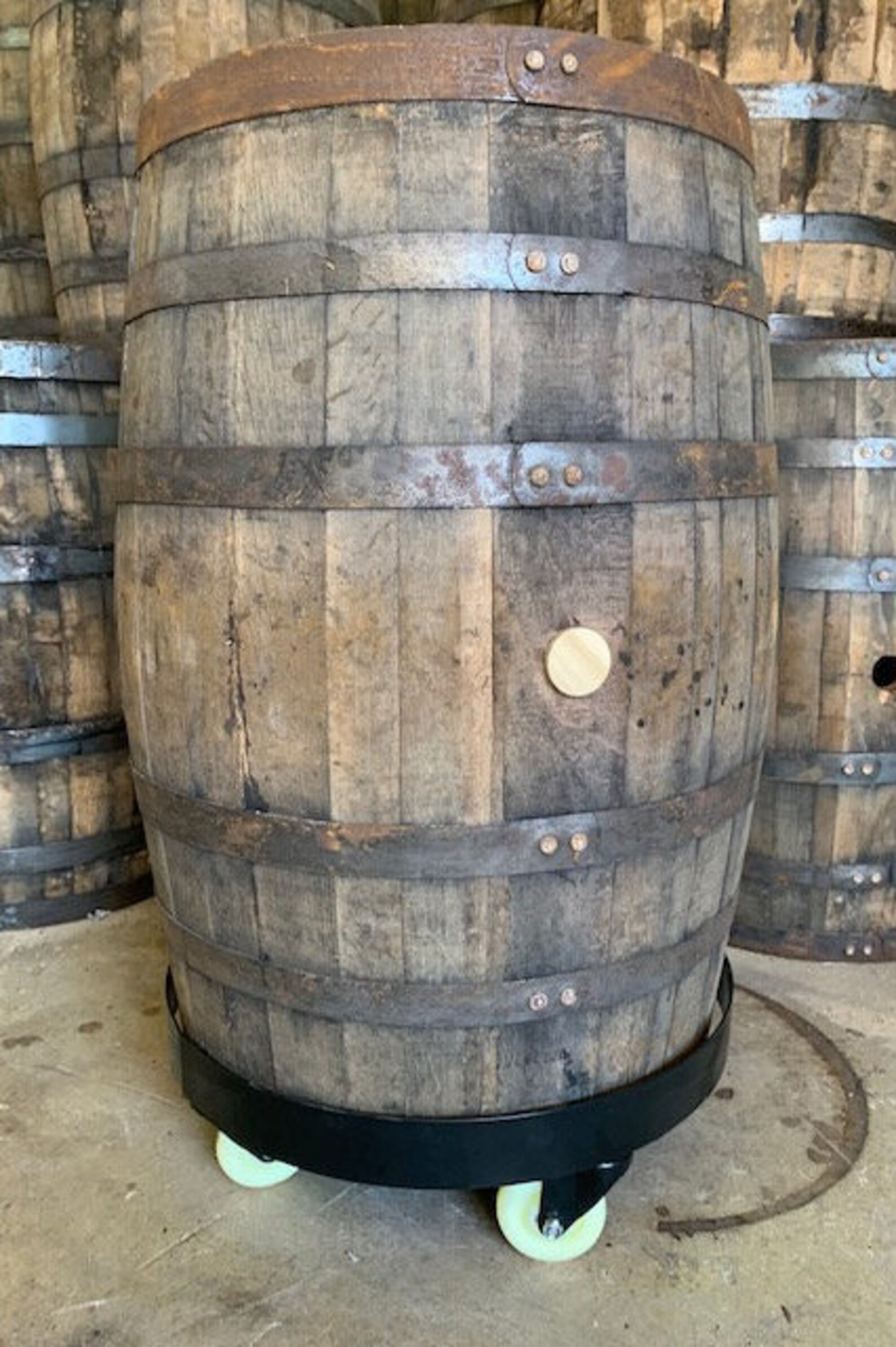 Whiskey Barrel Wheel Base for Barrel 400lb Capacity Etsy