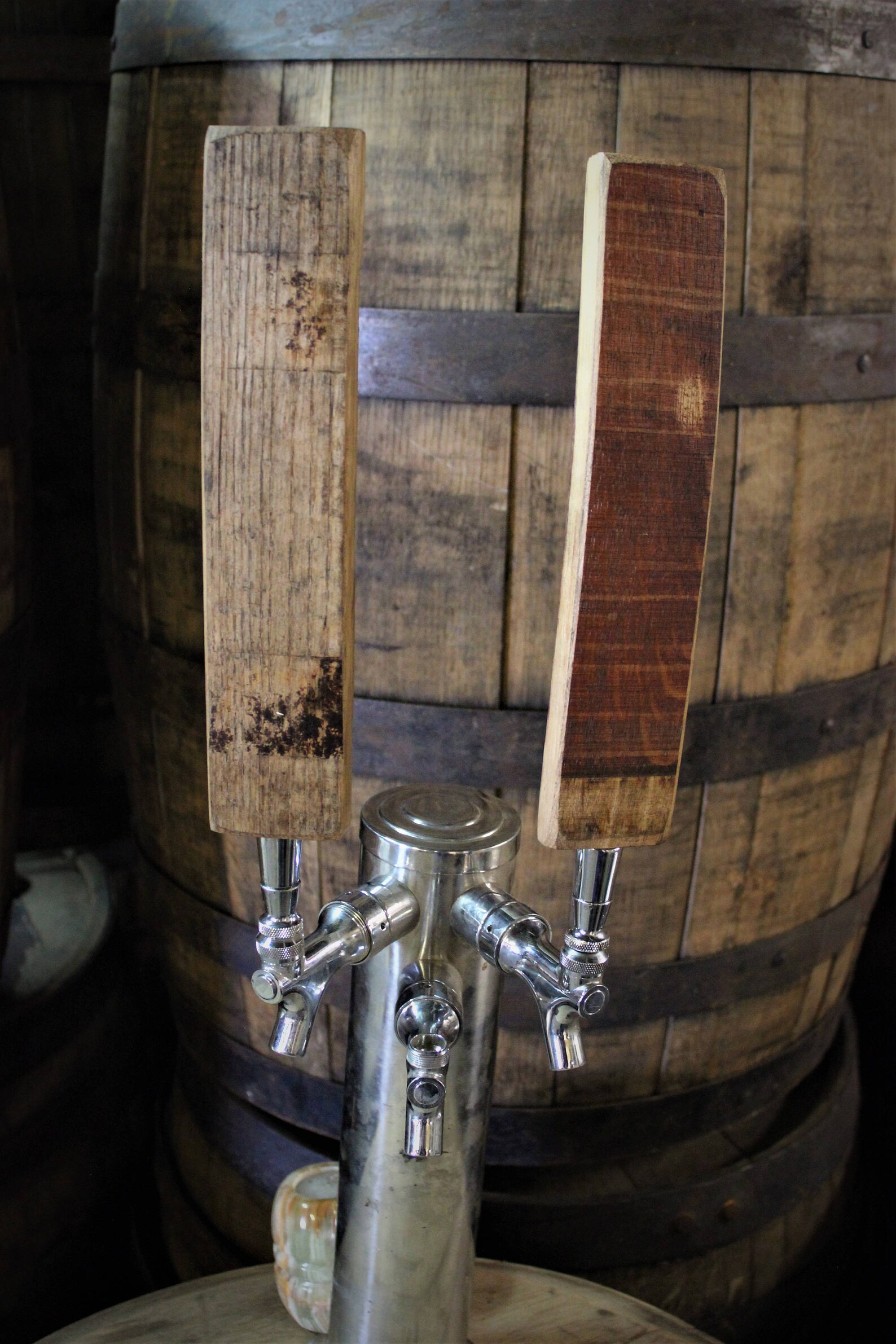 Reclaimed Whiskey OR Wine Barrel Stave Oak Beer Tap Handles Etsy