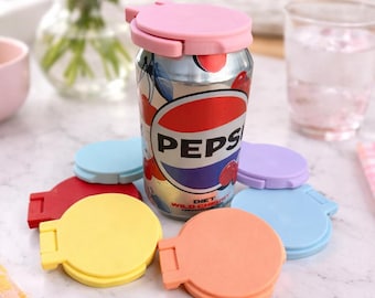Soda Can Flip Lid | Reusable Pastel Drink Covers, Bug Proof, Dust Proof