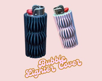 Bubble Lighter Case Cover BIC Lighter Holder Sleeve : Aesthetic House Warming Gift, For Stoners, Smokers, Candle lighting.