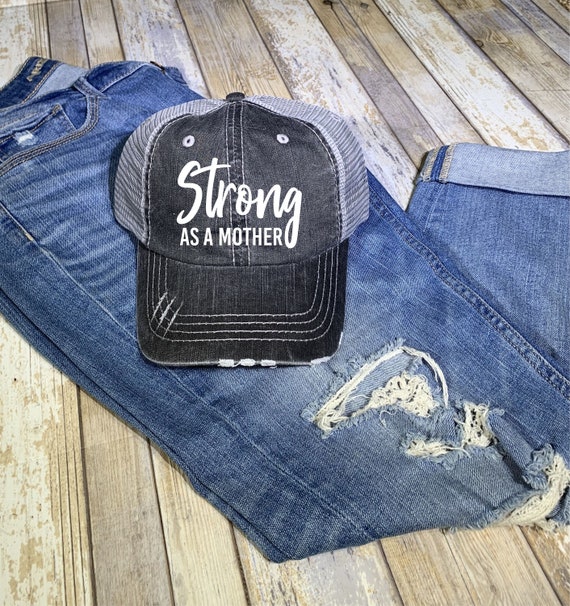 Strong as a Mother Trucker Mesh Hat 