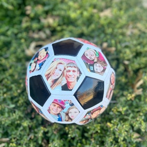 Personalized Soccer Ball with frameless pictures, moments, picture soccer ball image 3