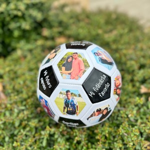 Personalized Soccer Ball with frameless pictures, moments, picture soccer ball image 5