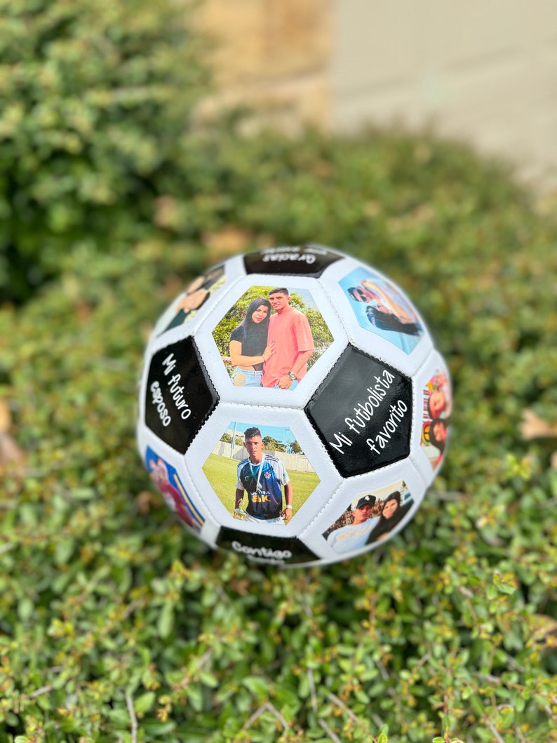 Personalized Soccer Ball with frameless pictures, moments, picture soccer ball image 5