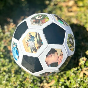 Personalized Soccer Ball with frameless pictures, moments, picture soccer ball image 2