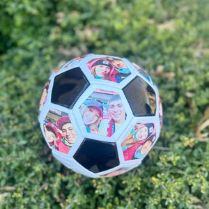 Personalized Soccer Ball with frameless pictures, moments, picture soccer ball image 4