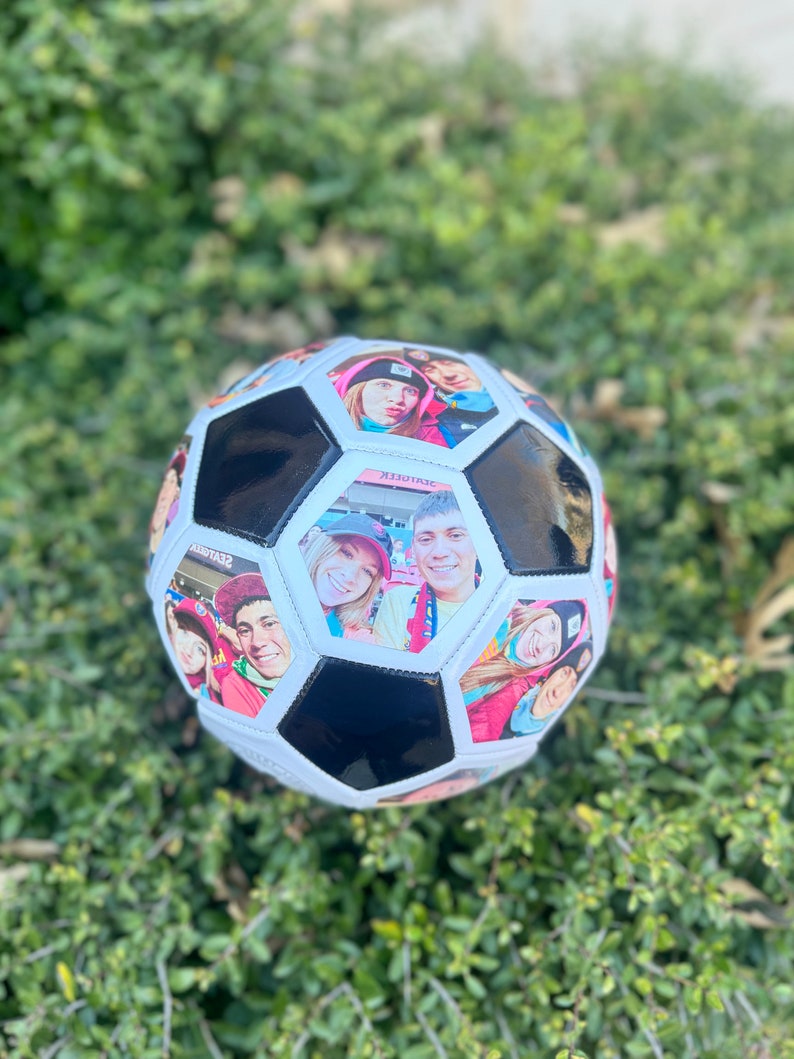 Personalized Soccer Ball with frameless pictures, moments, picture soccer ball image 4