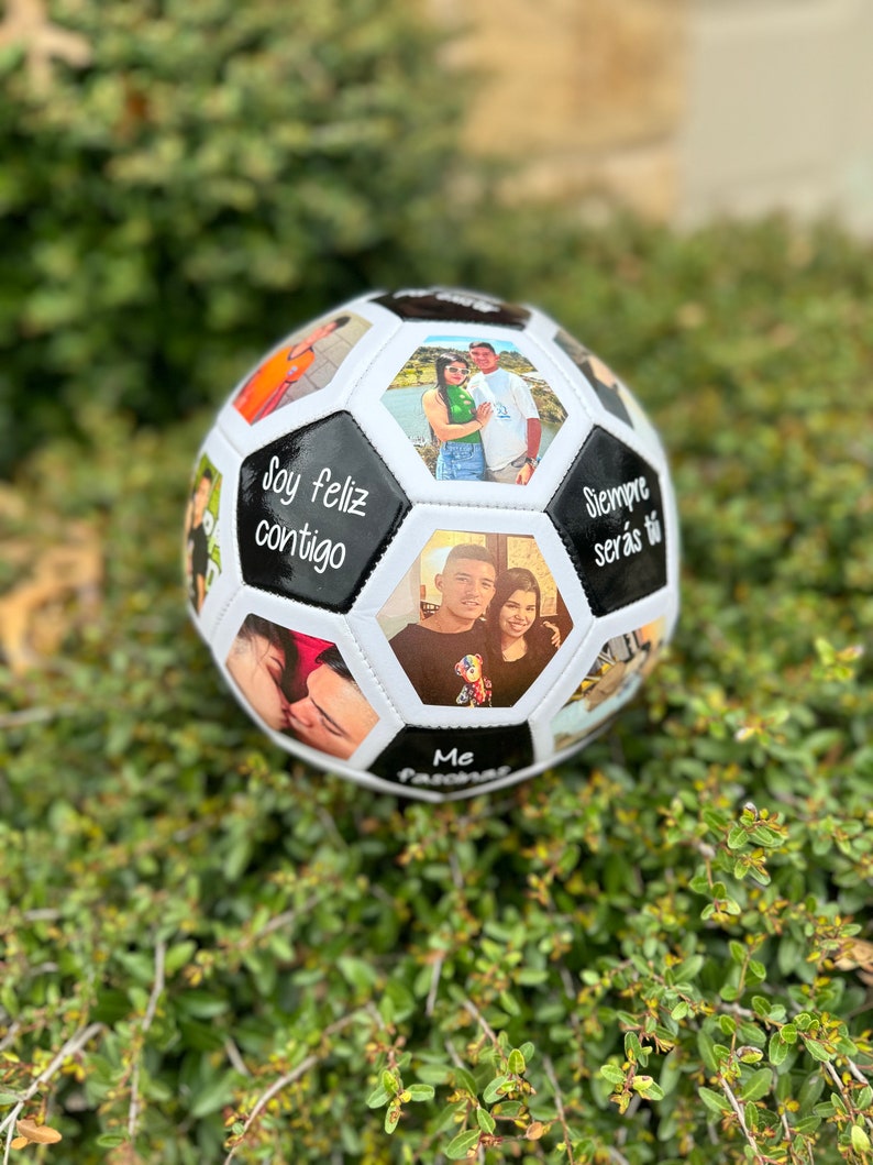 Personalized Soccer Ball with frameless pictures, moments, picture soccer ball image 6