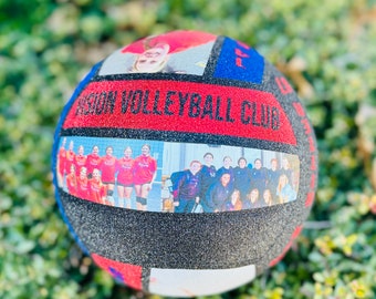 Personalized Volleyball with pictures, moments, picture volleyball.