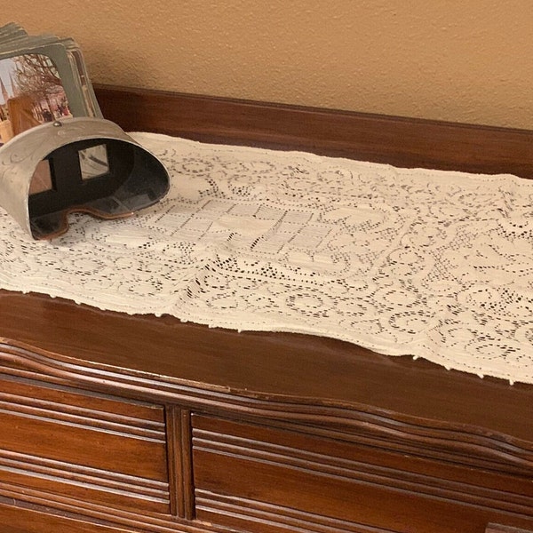 Lace Dresser Scarf Etsy