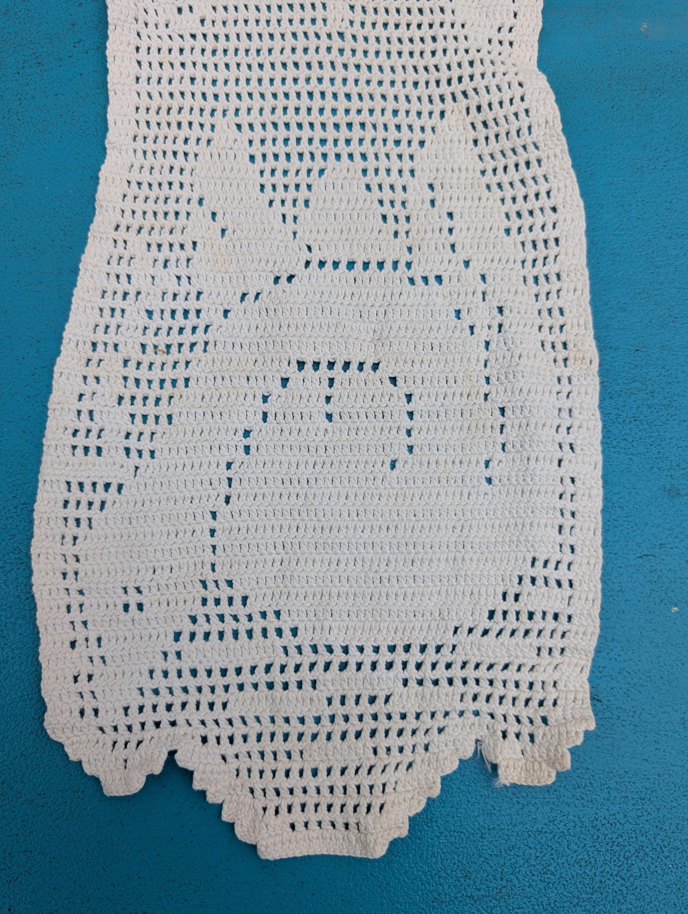 Set of Vintage White Cotton Arm Chair Back and Arm Doilies, LB 625 - Etsy