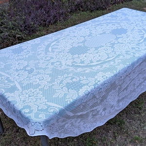 Vintage Quaker Lace Table Cloth - Etsy