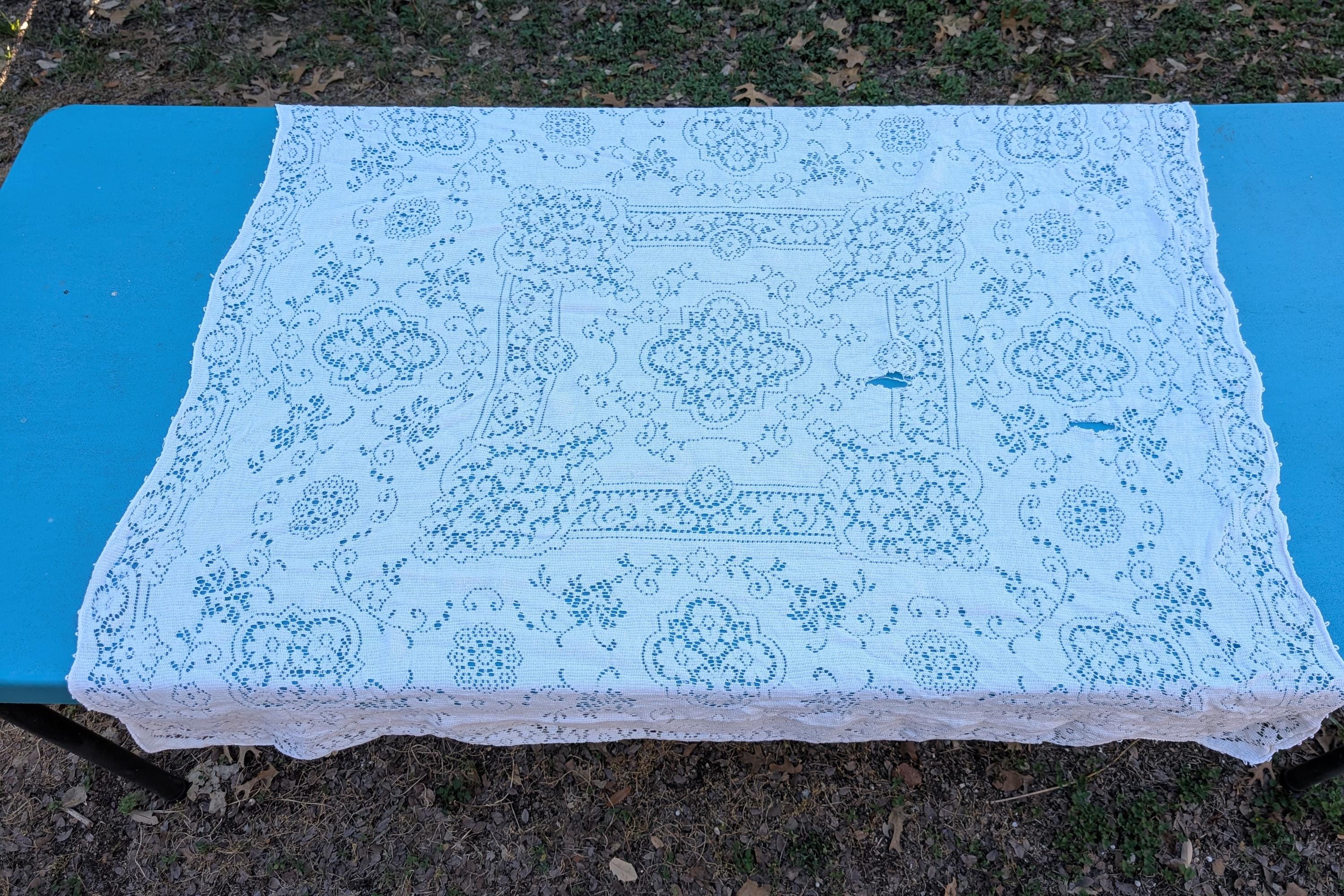 Quaker lace tablecloth - Etsy 日本