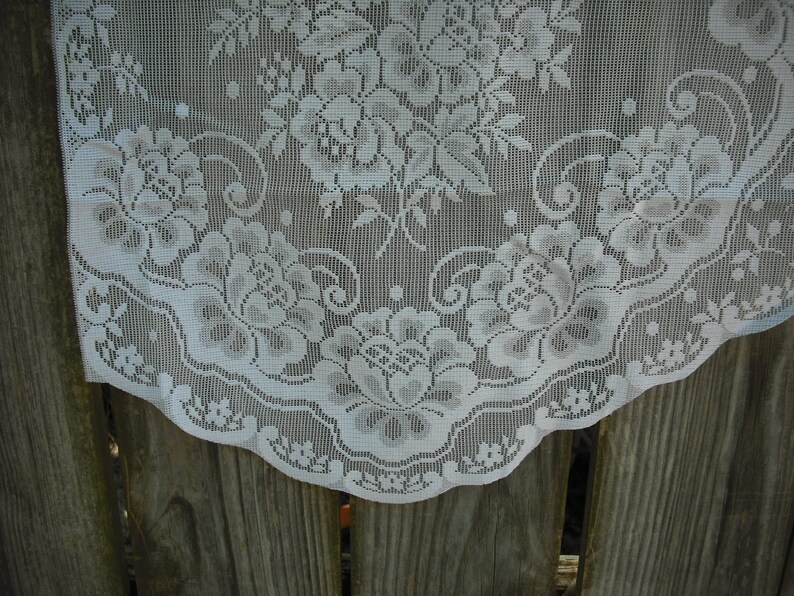 Clearance Reduced 2024 S Vintage White Lace Swag With Etsy