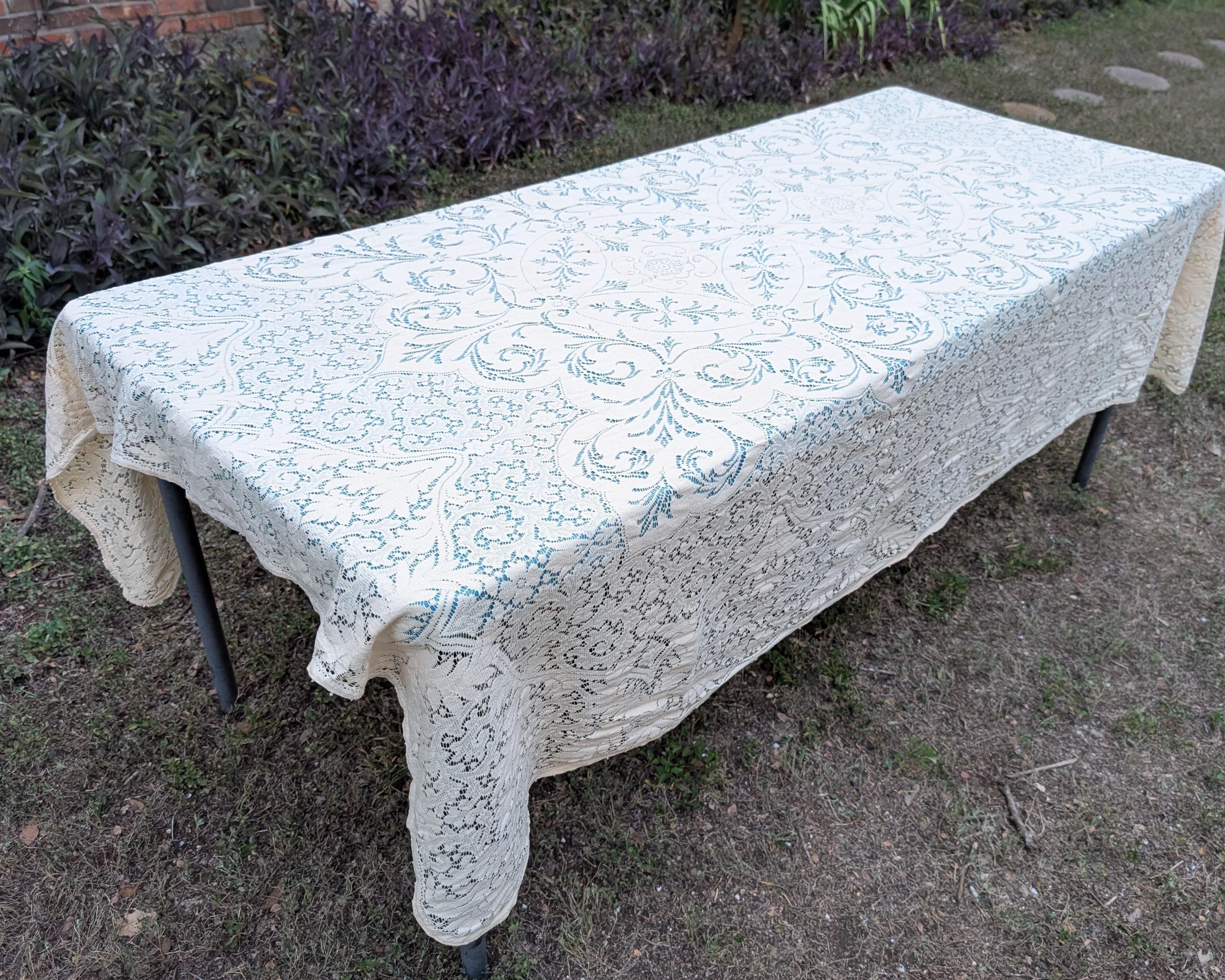 Quaker lace tablecloth - Etsy 日本