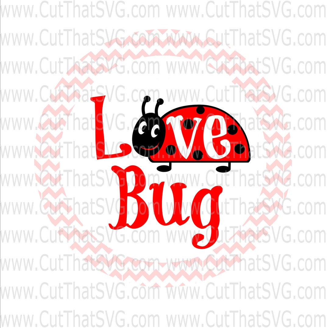 Love Bug SVG, the Love Bug, Love Svg, Valentine, Cupid Svg, Gift Tag
