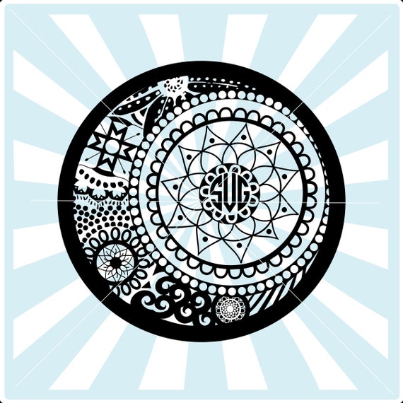 Download Mandala Svg Monogram Svg Mandala Monogram Svg Mandala Dxf Etsy PSD Mockup Templates