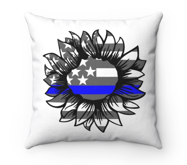 Download Back the blue SVG Sunflower svg Police Sunflower flag svg ...