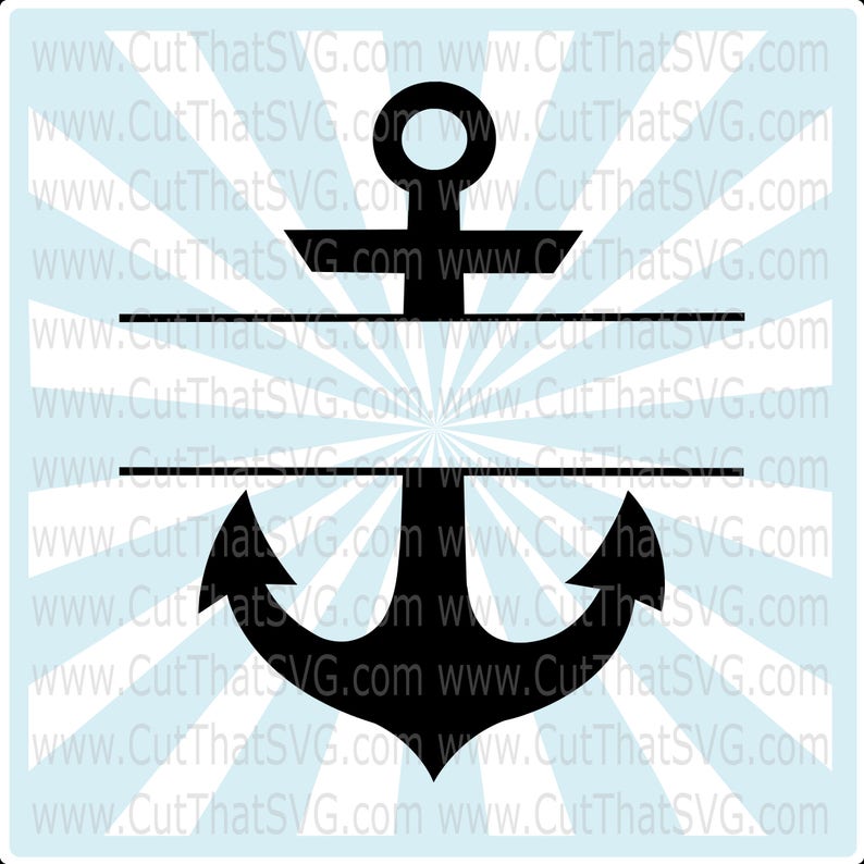 Download Svg File Anchor Monogram Svg Group Split Anchor File Anchor Digital File Paper Craft Supplies Tools Delage Com Br