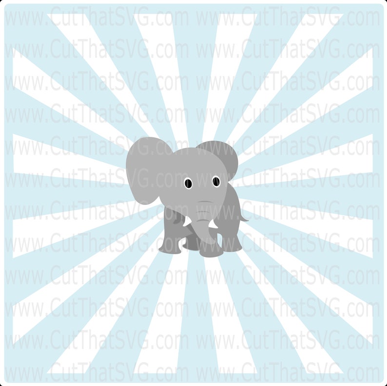 Baby Elephant SVG, elephant svg, Baby elephant cut file, elephant clipart, zoo svg, animal svg, cute elephant svg, elephants svg, dumbo svg image 1