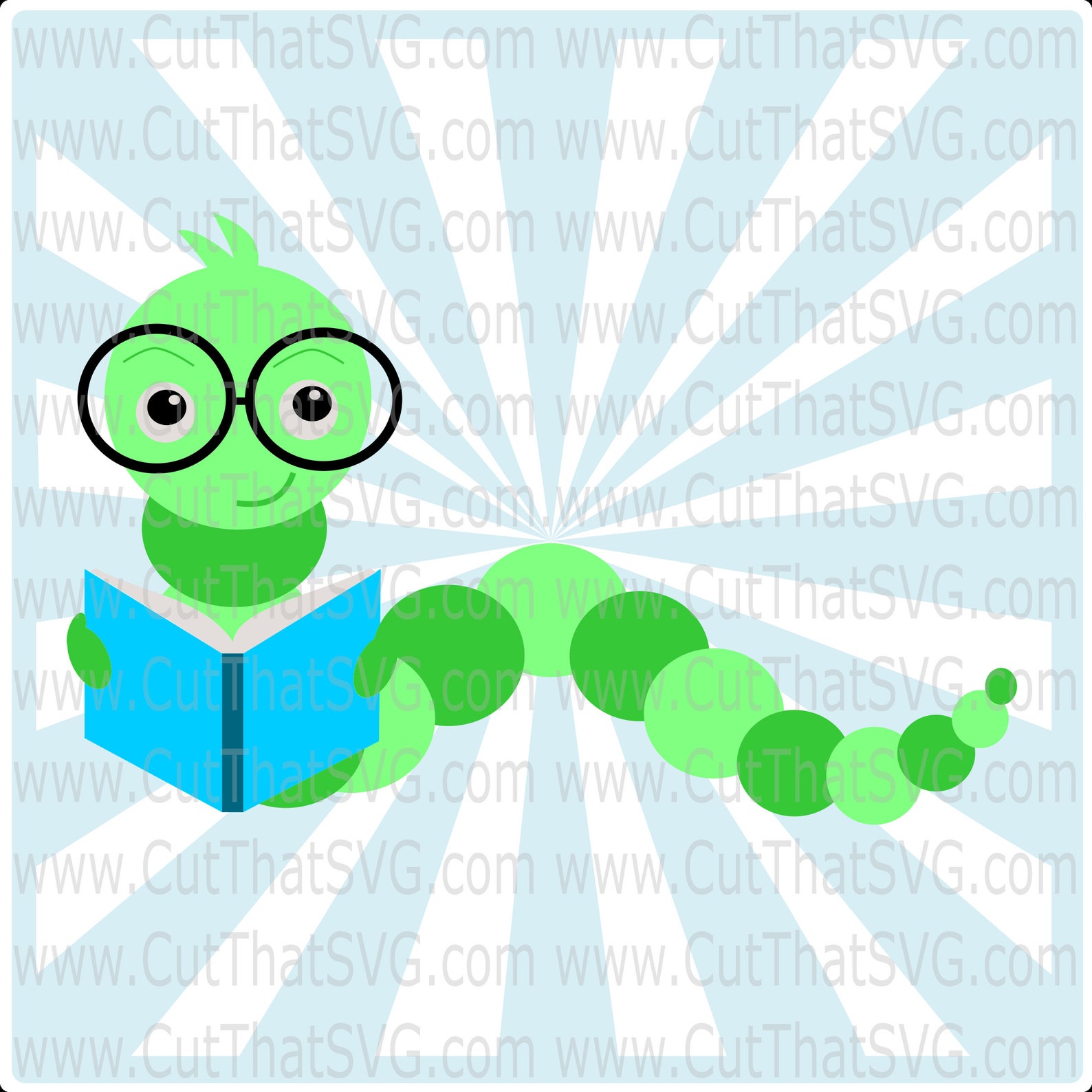 Bookworm SVG Cut File Bookworm Clip Art Bookworms Svg Back | Etsy