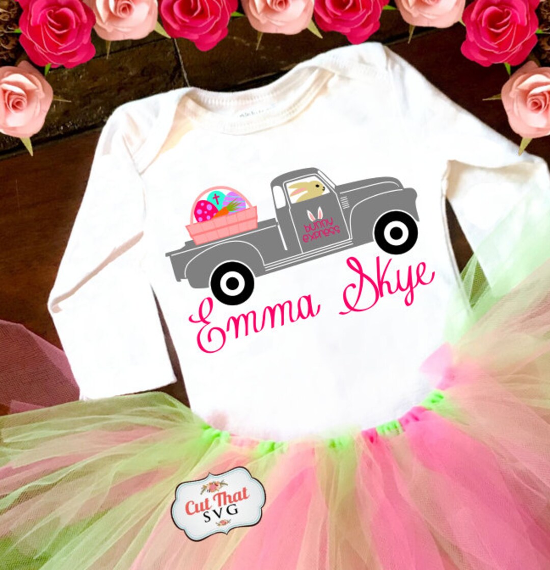 Easter Basket Truck SVG, Easter SVG, Easter Egg Svg, Happy Easter Svg