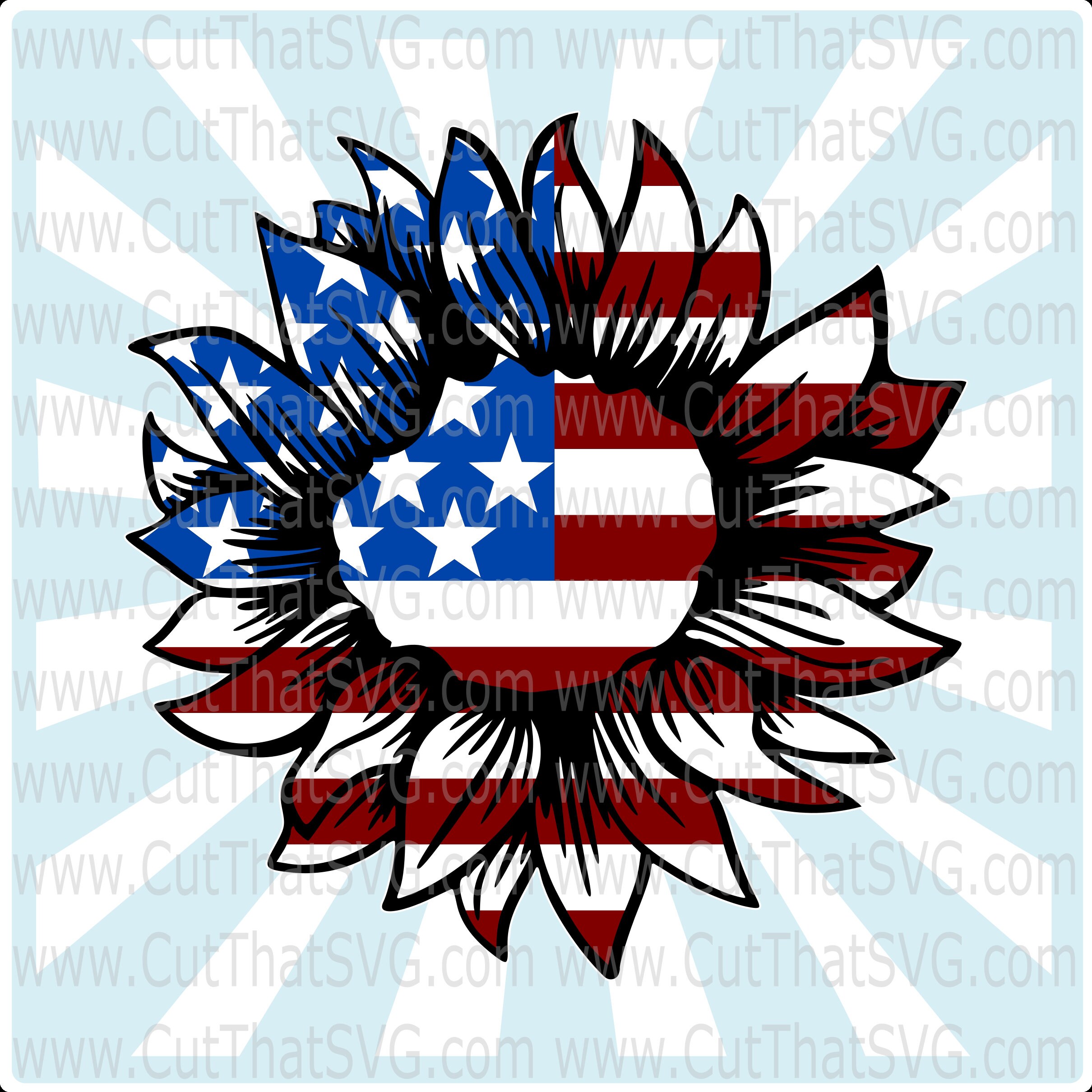 Free Free 201 American Flag Sunflower Svg Black And White SVG PNG EPS DXF File